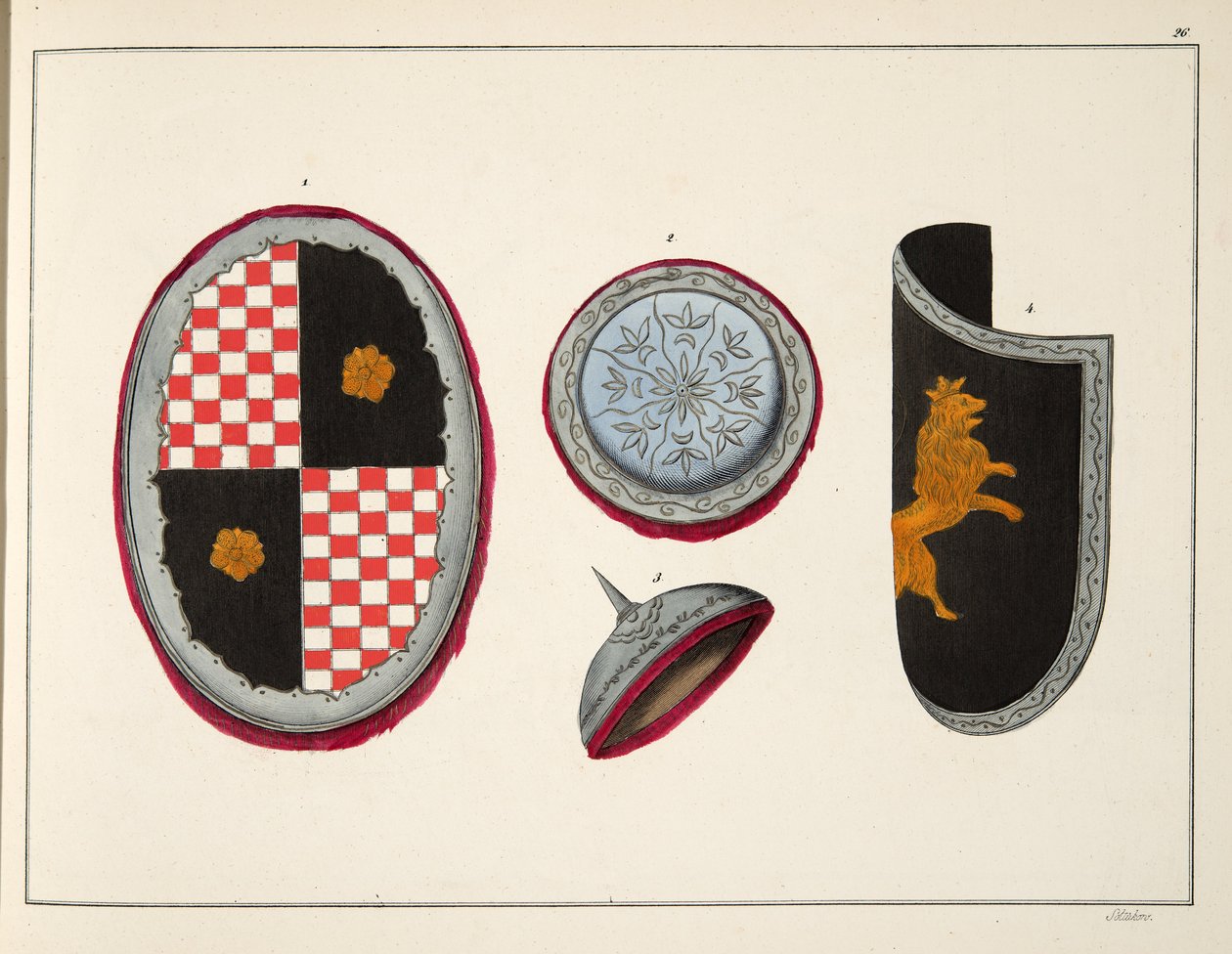 Escudos, lámina de 