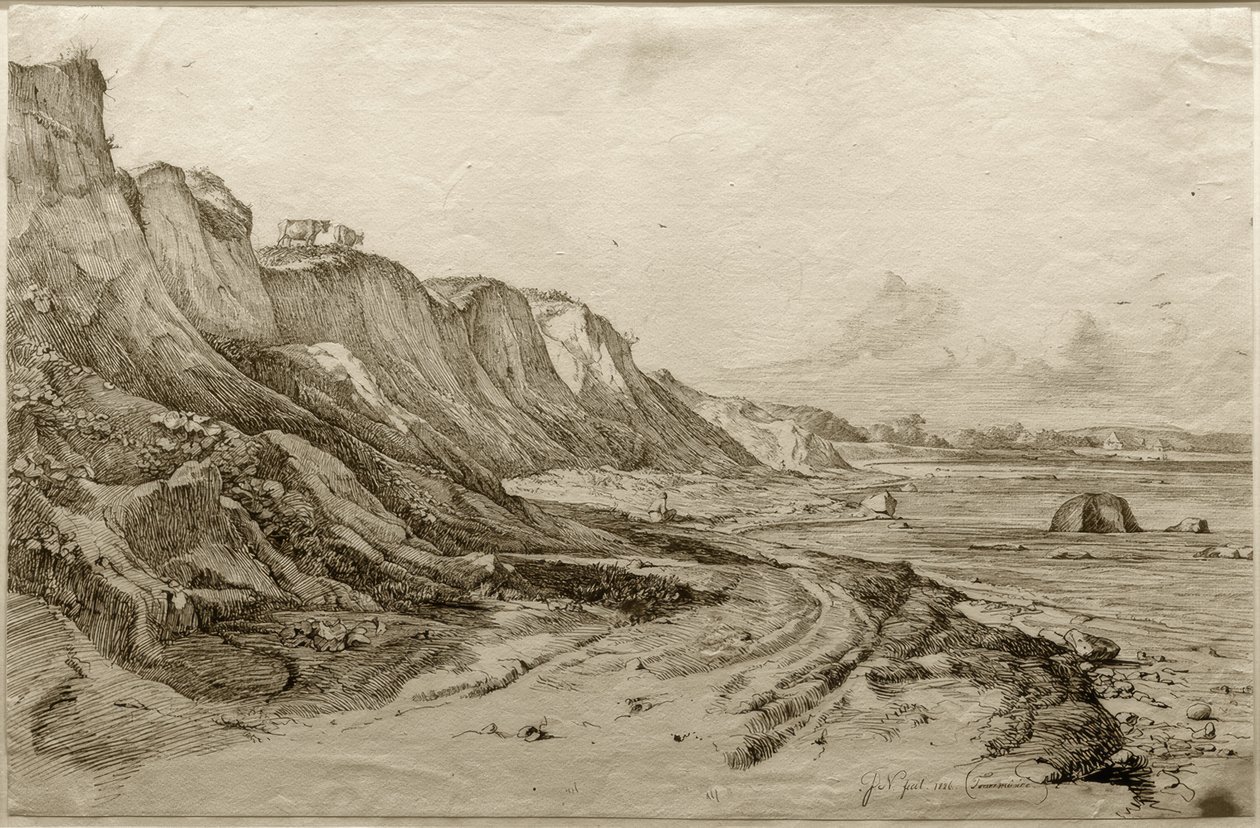 La costa de Brodtener en Travemünde de Friedrich Nerly