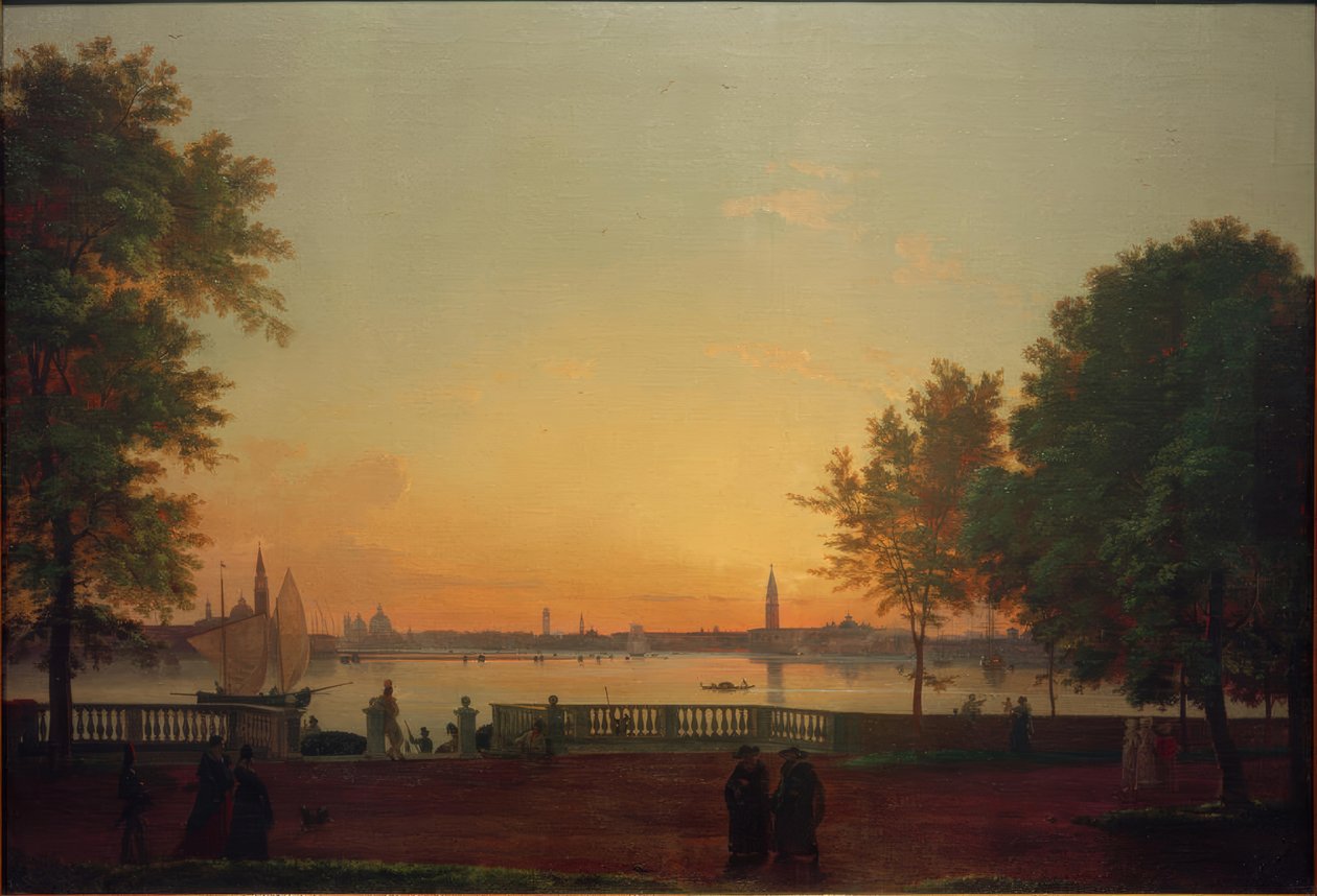 Vista de Venecia desde los Giardini Pubblici de Friedrich Nerly