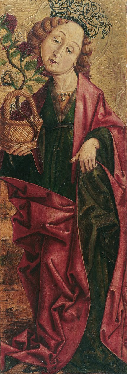 Santa Dorotea (interior) y San Alejo (exterior) de Friedrich Pacher (Umkreis)