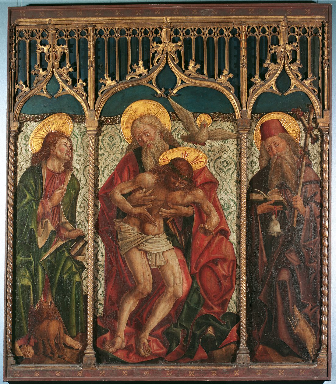 Santísima Trinidad entre St. Ermita de Marcos y Antonio de Friedrich Pacher