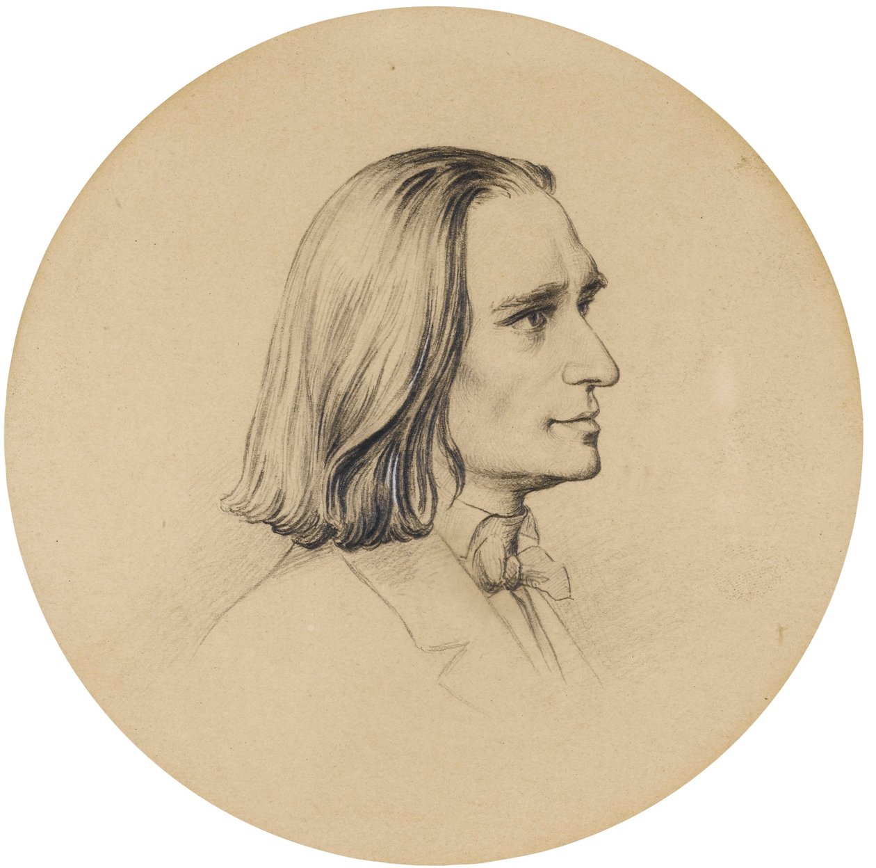 Retrato de Franz Liszt de Friedrich Preller the Elder