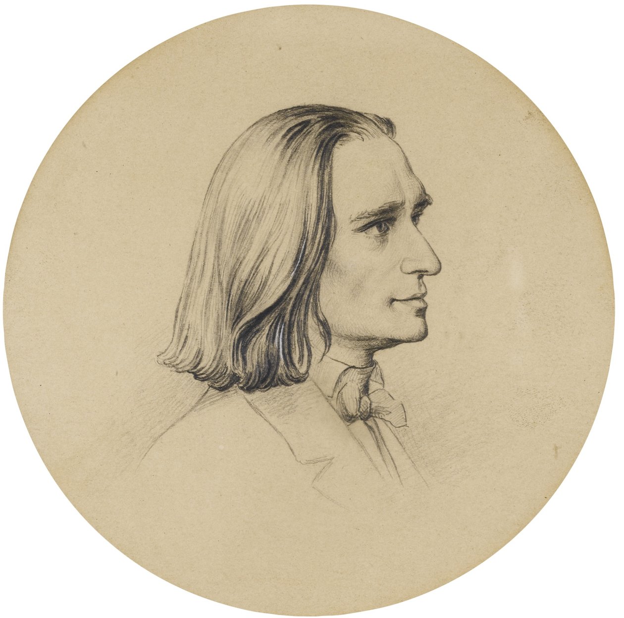 Retrato del Compositor Franz Liszt 1811-1886 de Friedrich Preller the Elder