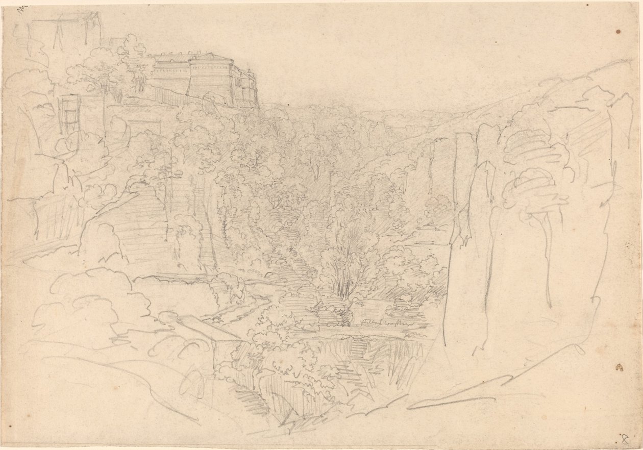 Castillo fortificado sobre un valle estrecho de Friedrich Salathé