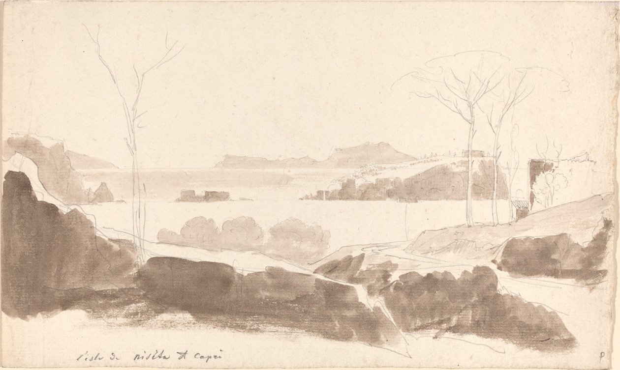 Vista de las Islas de Nisida y Capri de Friedrich Salathé