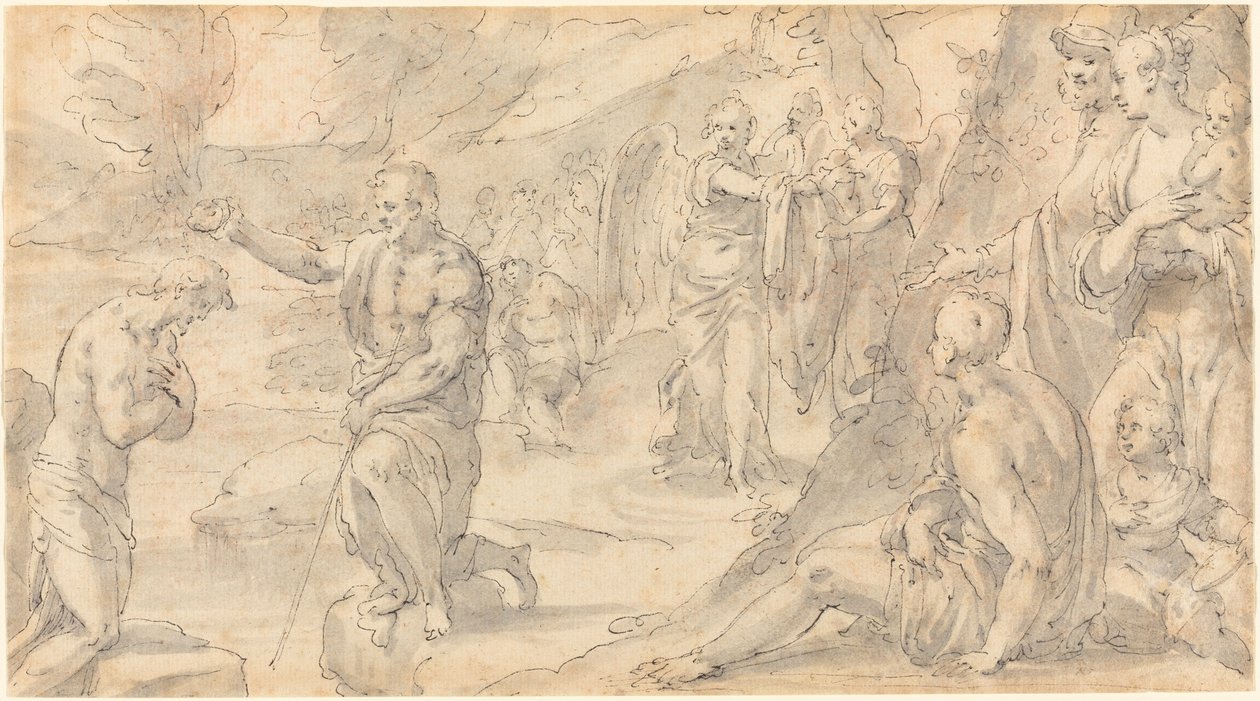 El bautismo de Cristo de Friedrich Sustris