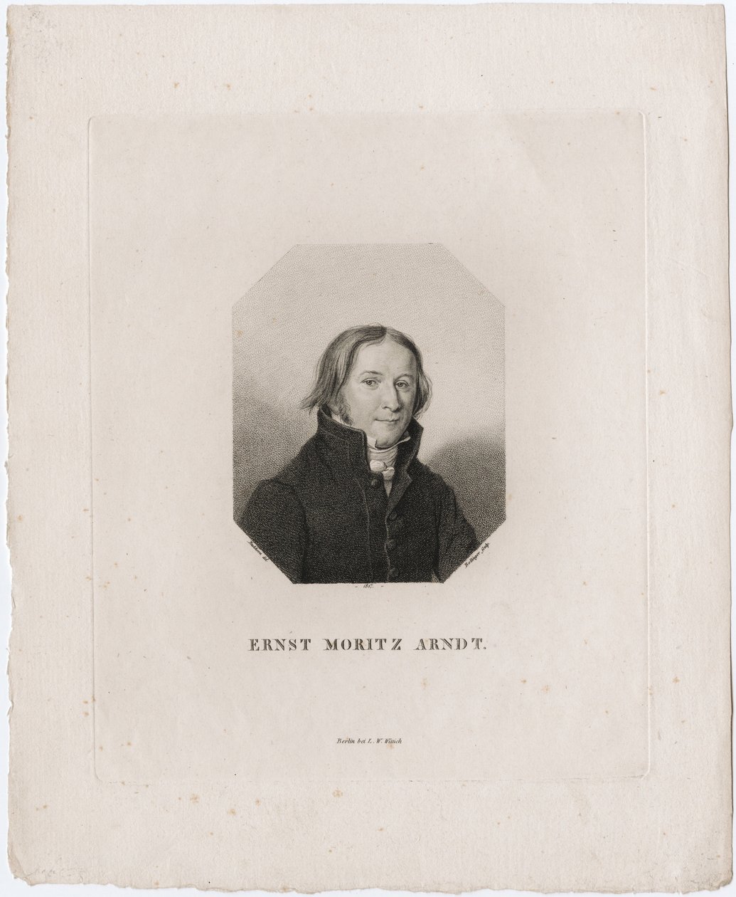 Retrato de Ernst Moritz Arndt de Friedrich Wilhelm Bollinger