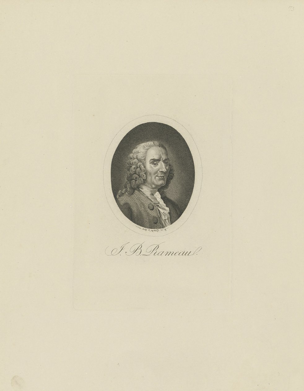 Retrato del compositor Jean-Philippe Rameau 1683-1764, 1802 de Friedrich Wilhelm Bollinger