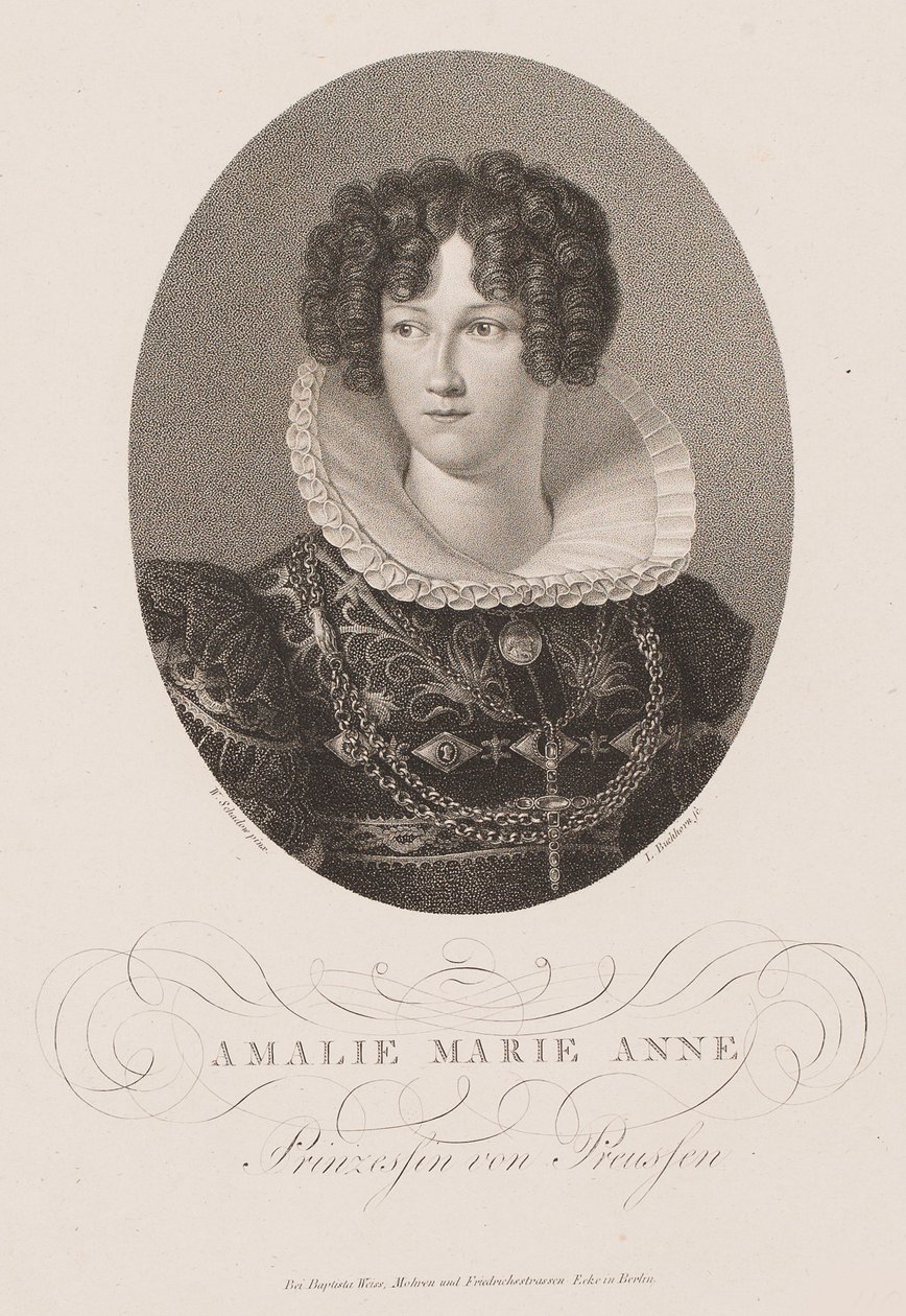 Princesa Marianne de Prusia 1785-1846, después de 1812 de Friedrich Wilhelm von Schadow