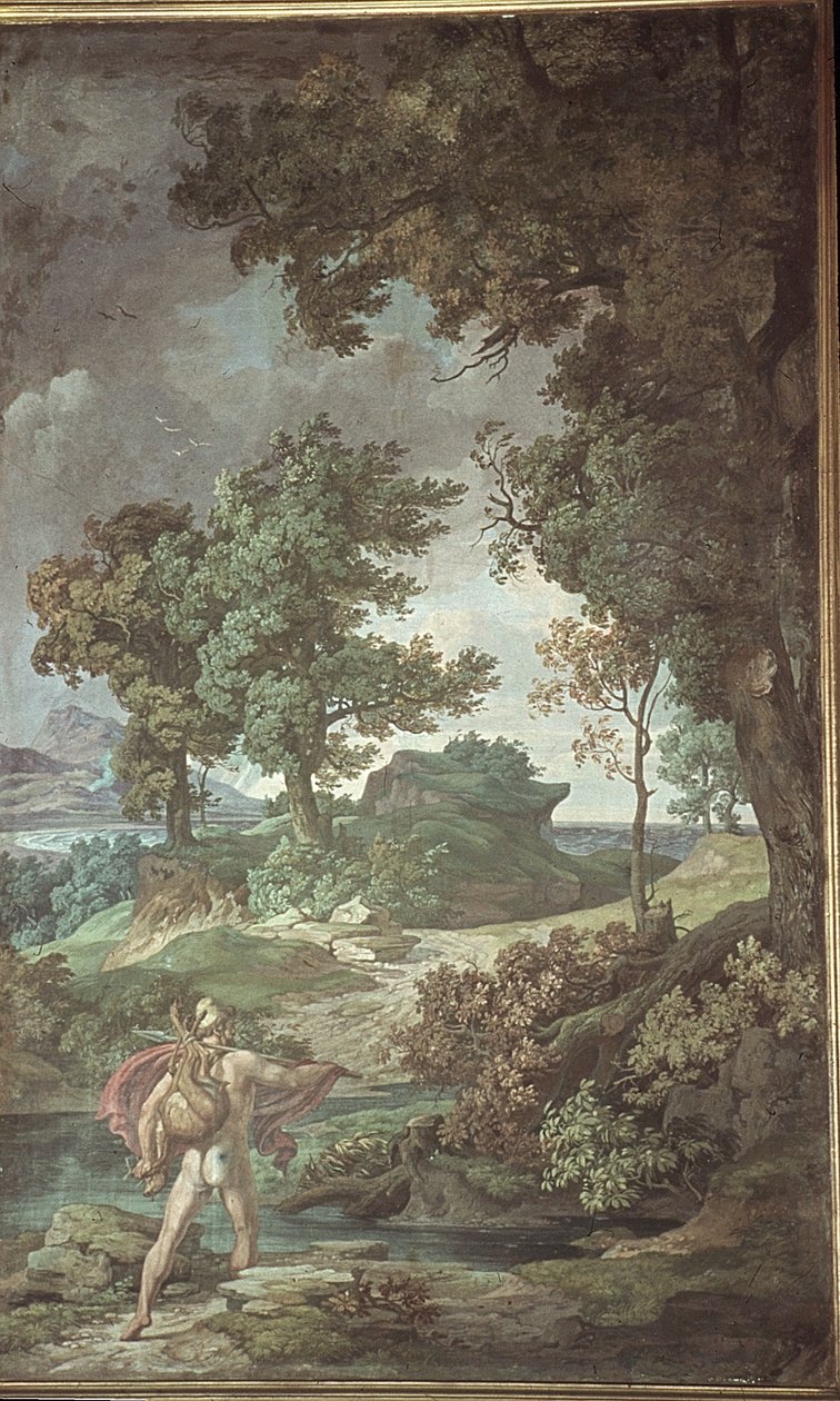 El regreso de Odiseo de la caza, Escenas de la Odisea de Friedrich the Elder Preller