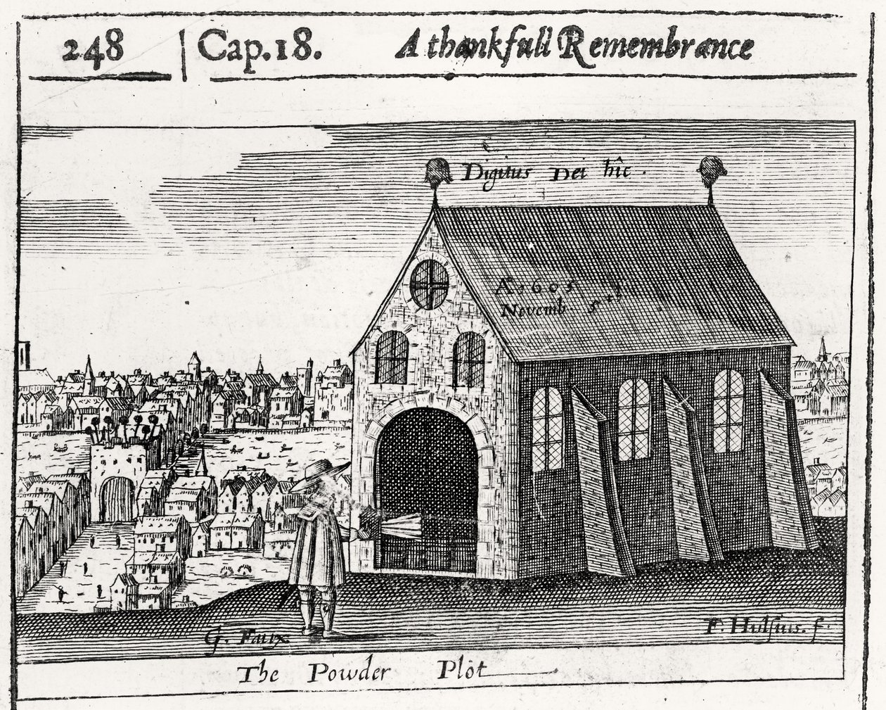 Un Agradecido Recuerdo de la Conspiración de la Pólvora, 5 de noviembre de 1605 de Friedrich van Hulsen