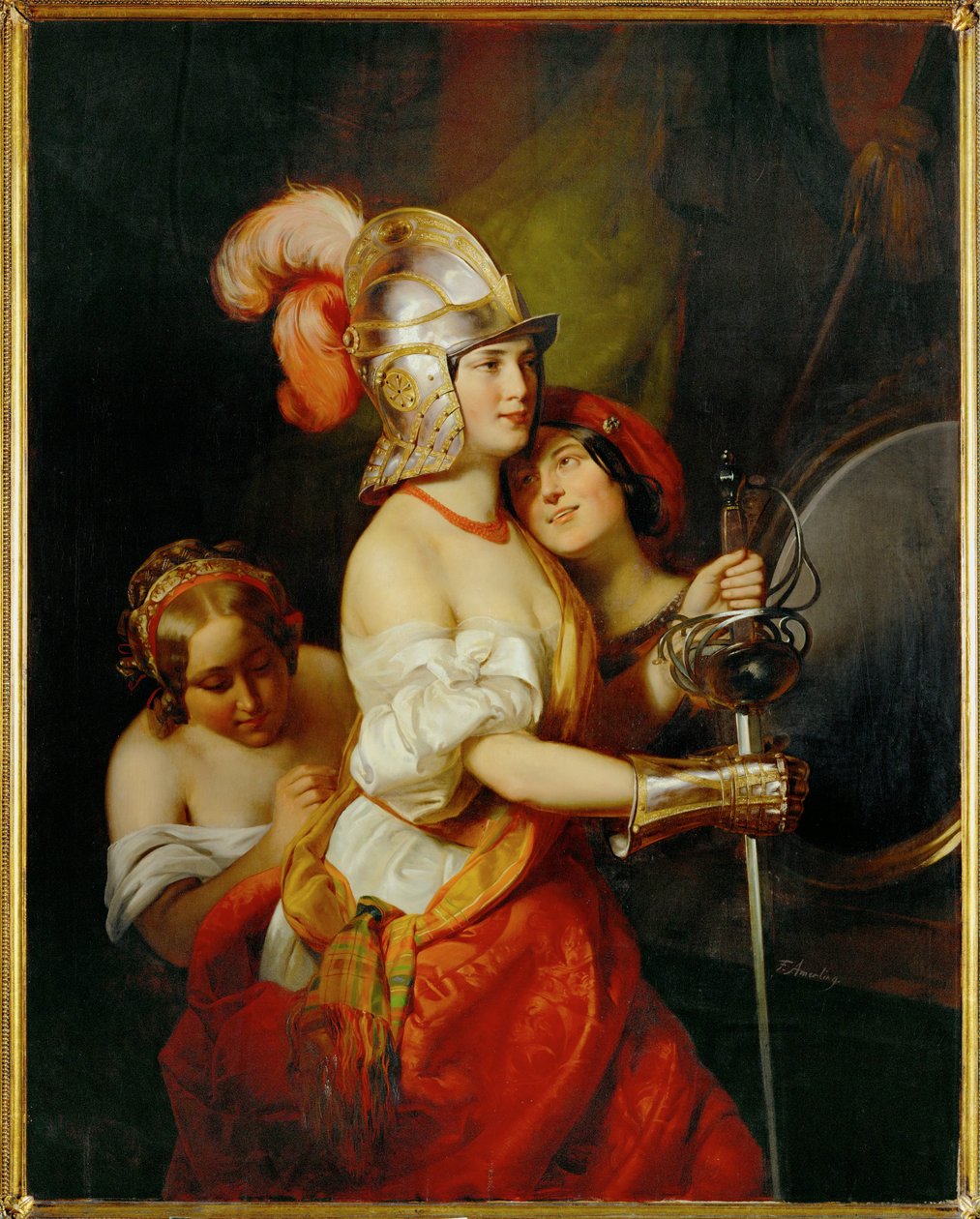 Un vestuario de teatro (pintura sobre lienzo) de Friedrich von Amerling
