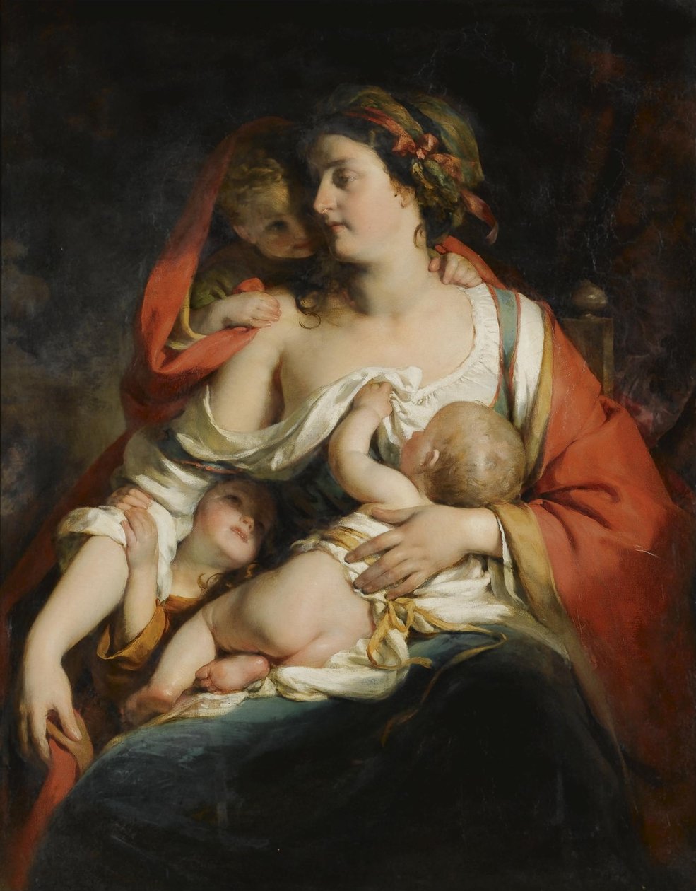 Alemán: Caritas Charity de Friedrich von Amerling