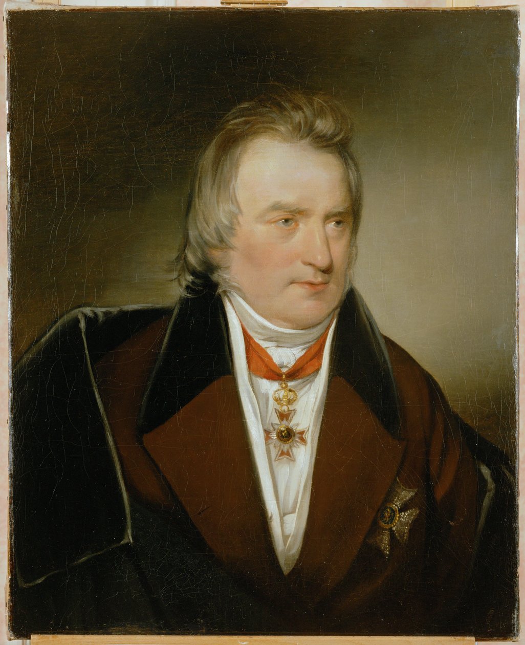 Profesor Dr. Ignaz Rudolf Bischoff von Altenstern, médico jefe del ejército austriaco, antiguo mecenas de Amerling ... (pintura sobre lienzo) de Friedrich von Amerling