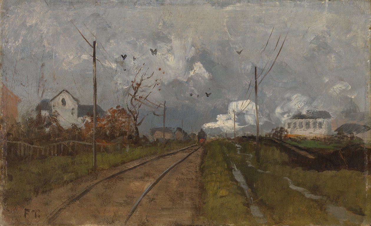 El tren está llegando de Fritz Thaulow