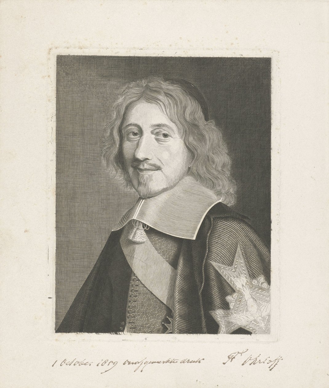 Retrato del canciller Michel Le Tellier de Frits Ohrloff (signed by artist)