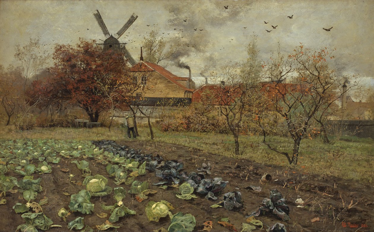 Vista de Amerikavej en Copenhague de Frits Thaulow
