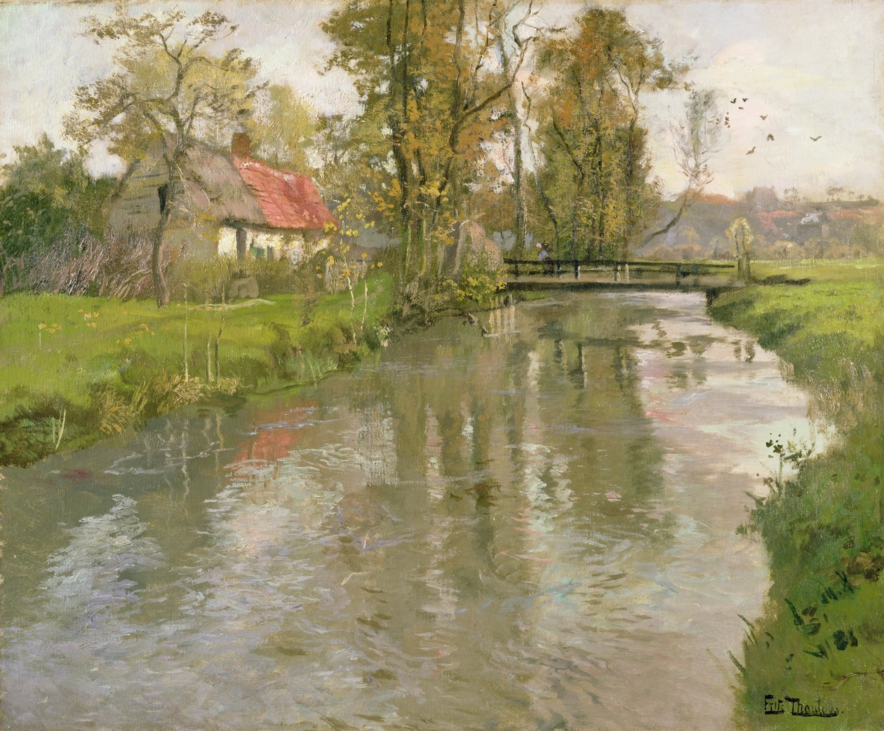 Paisaje Fluvial, c.1897 de Frits Thaulow