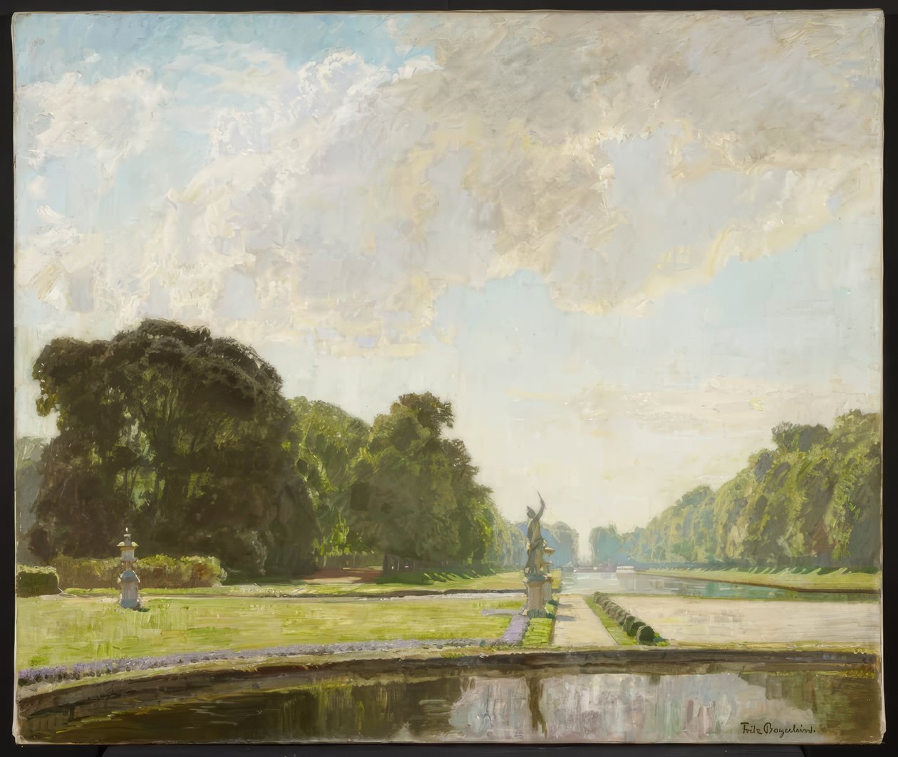 En el parque del palacio de Nymphenburg de Fritz Bayerlein