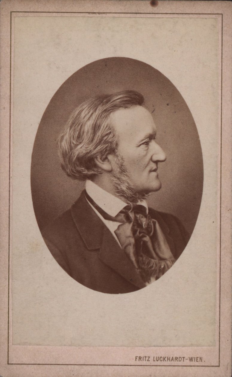 Retrato del compositor Richard Wagner de Fritz Luckhardt