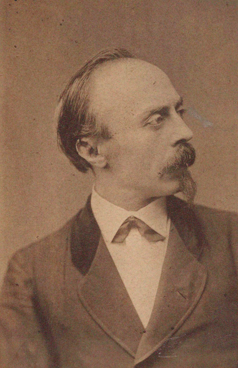 Retrato del compositor Hans von Bülow 1830-1894, c. 1875 de Fritz Luckhardt