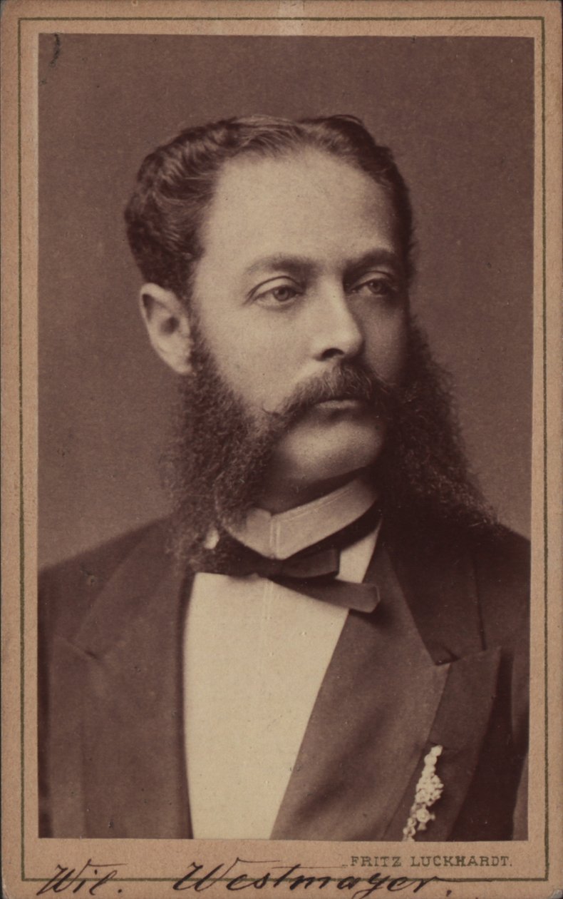 Retrato del compositor Wilhelm Westmeyer 1829-1880 de Fritz Luckhardt