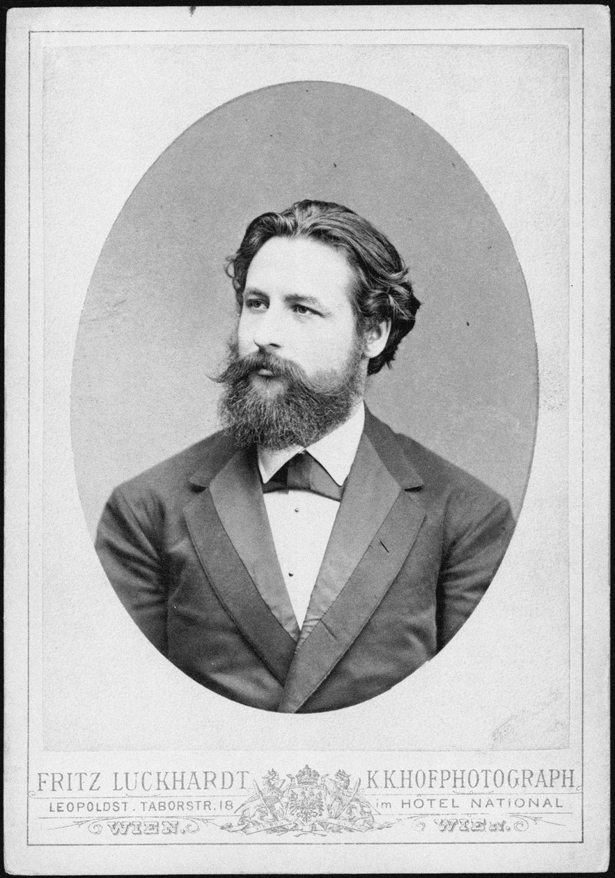 Retrato del pianista y compositor Heinrich Karl Johann Hofmann 1842-1902 de Fritz Luckhardt