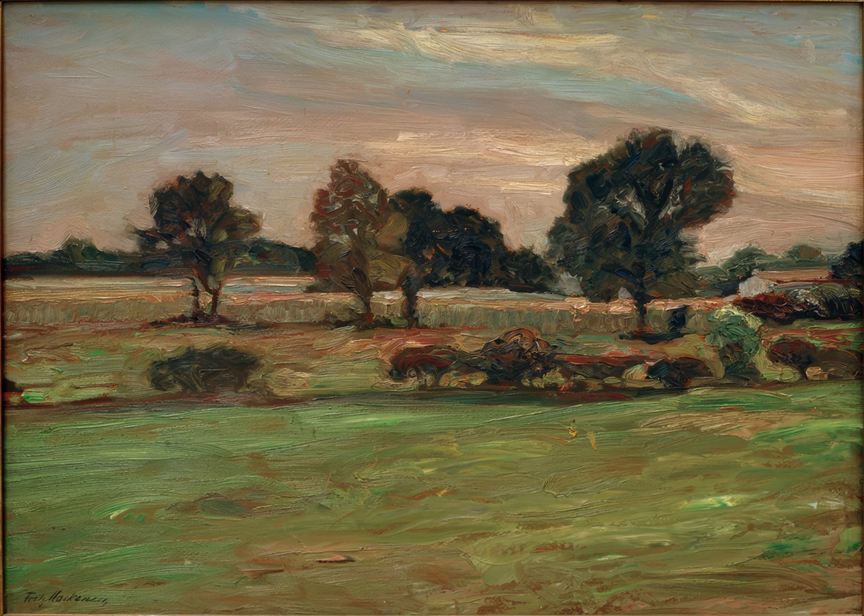 paisaje pantanoso de Fritz Mackensen