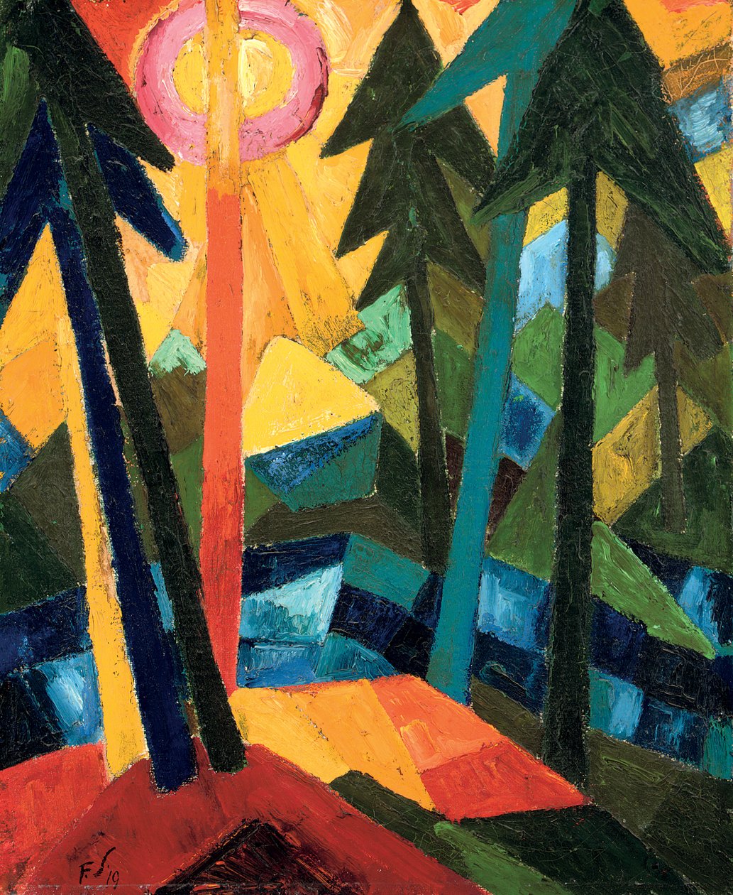 Bosque (con Sol); Wald (mit Sonne) de Fritz Schaefler