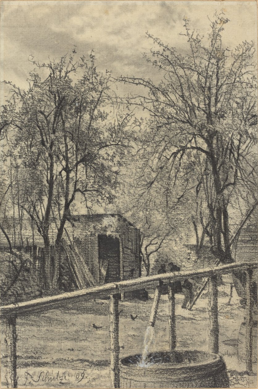 Un rincón de un jardín de alquiler de Fritz Schulze