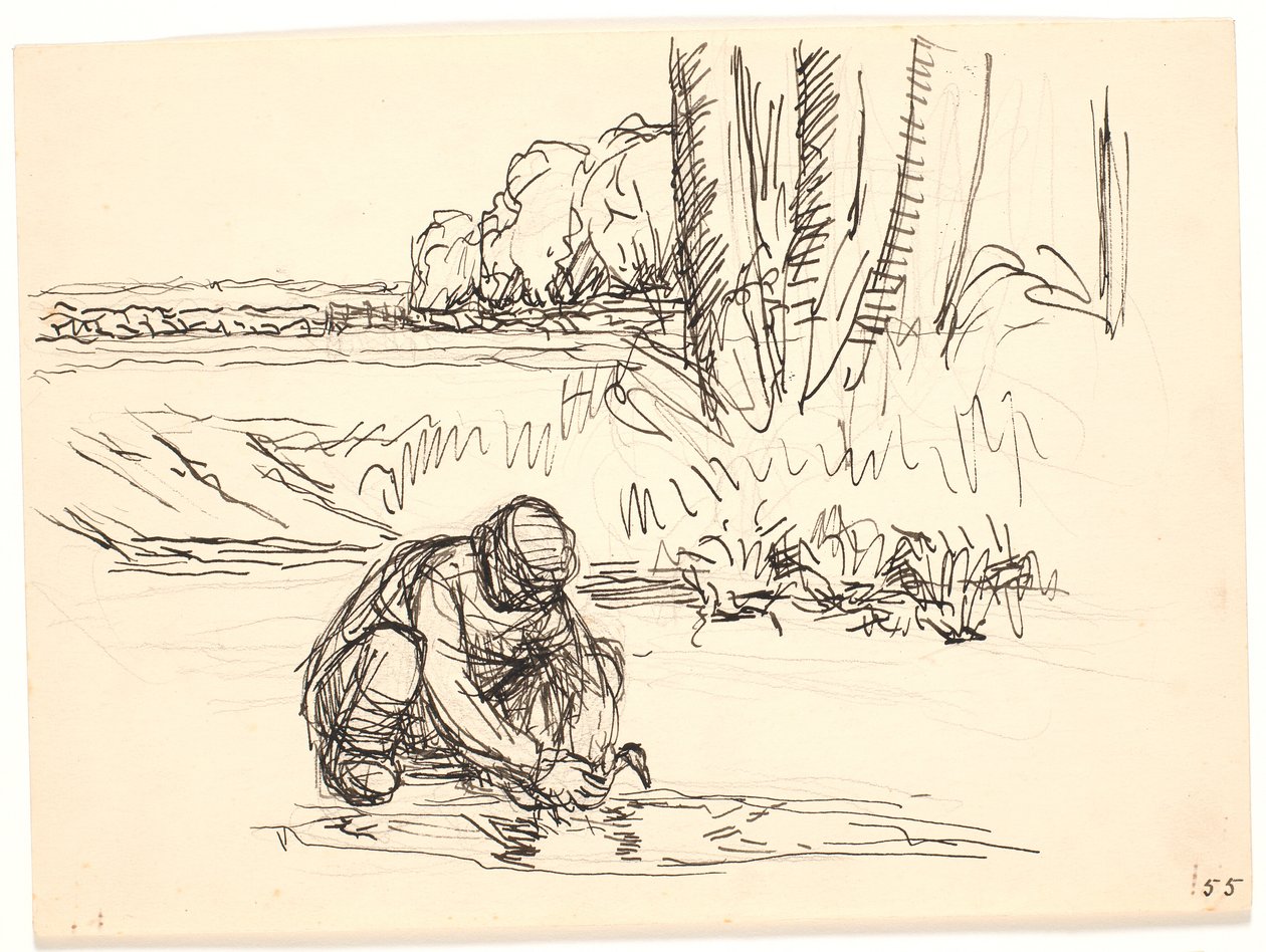Bonden en el hielo de Fritz Syberg