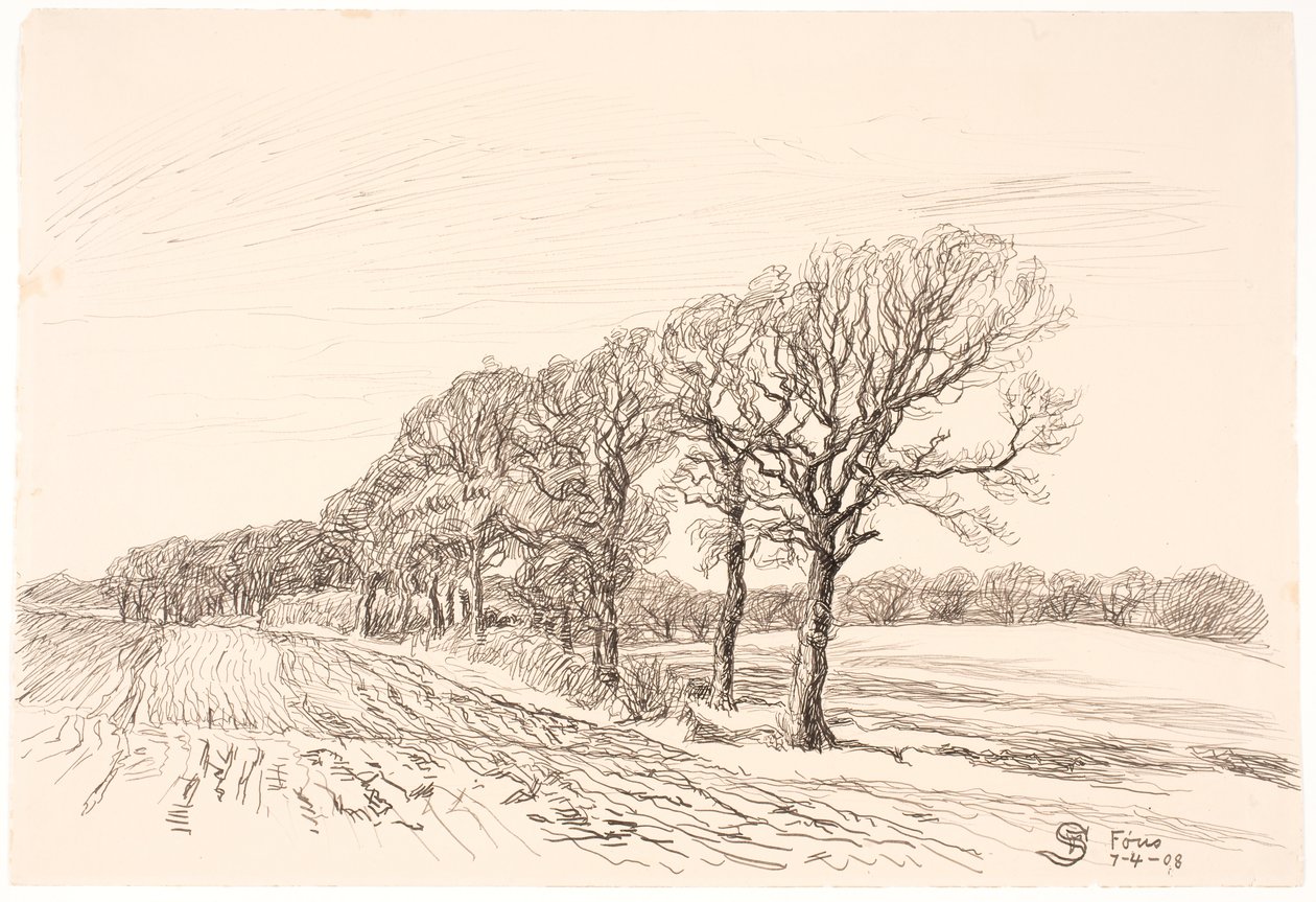 Paisaje con Robles. Føns de Fritz Syberg
