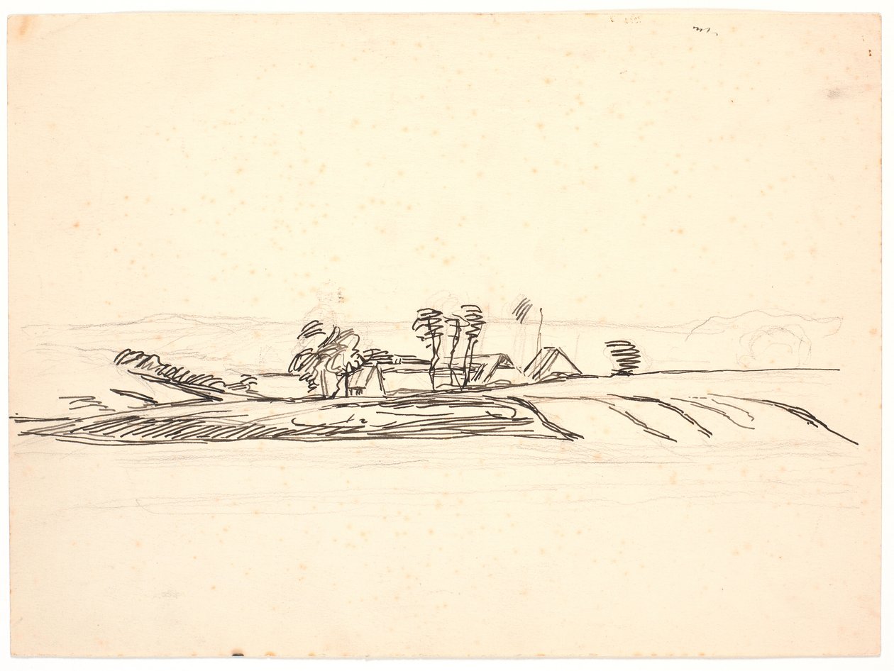 Paisaje con una granja de Fritz Syberg