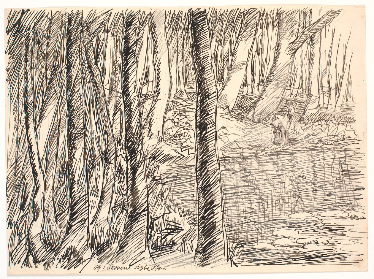 Lagos profundos en el bosque de Fritz Syberg