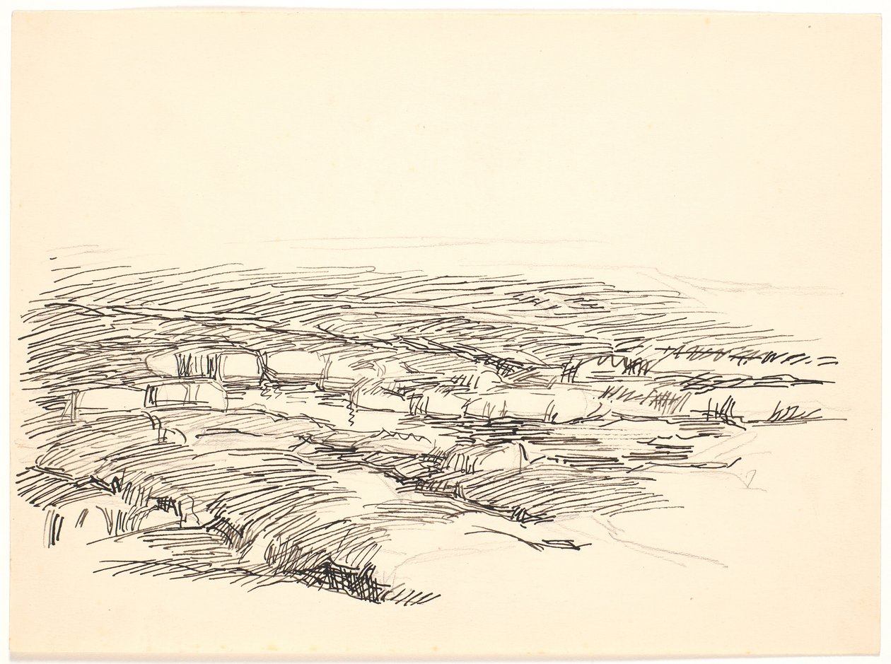 Estudio para paisaje del Mosela de Fritz Syberg