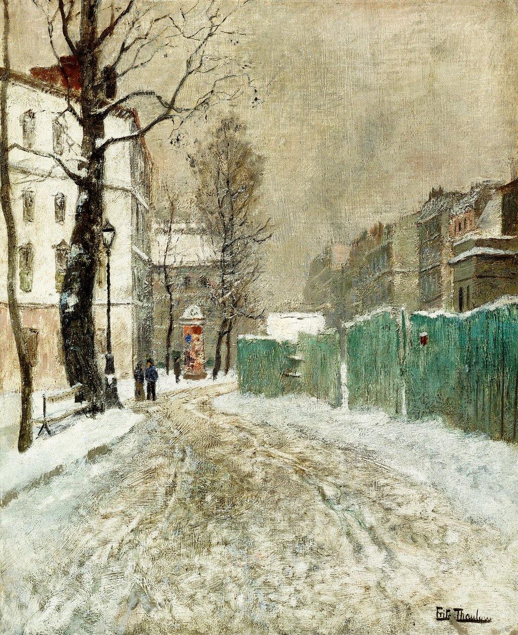 Callejón trasero, Montmartre de Frits Thaulow