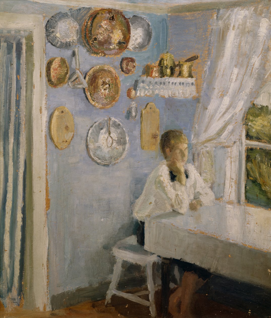 Harald en la mesa del desayuno de Fritz Thaulow