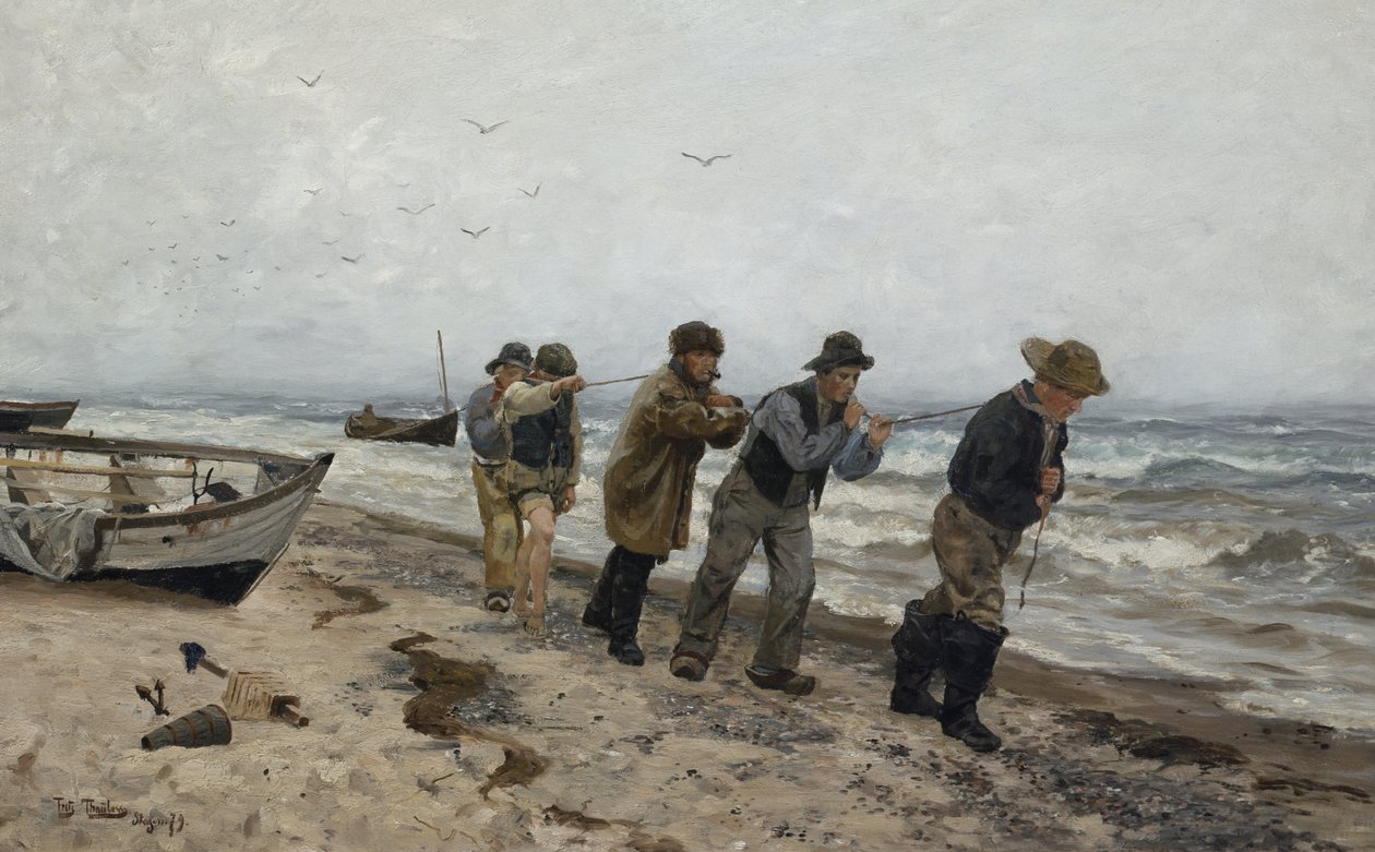 Pescadoras de regreso a casa, Skagen de Fritz Thaulow