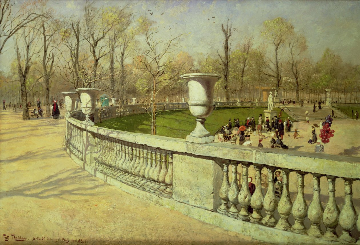 Jardín de Luxemburgo, 1883 de Frits Thaulow