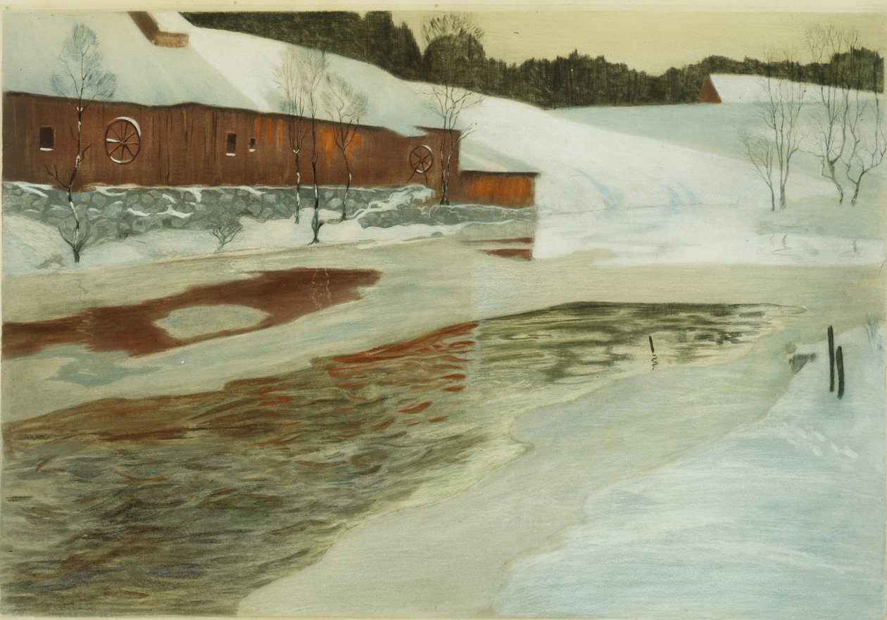 Río Lysaker de Fritz Thaulow