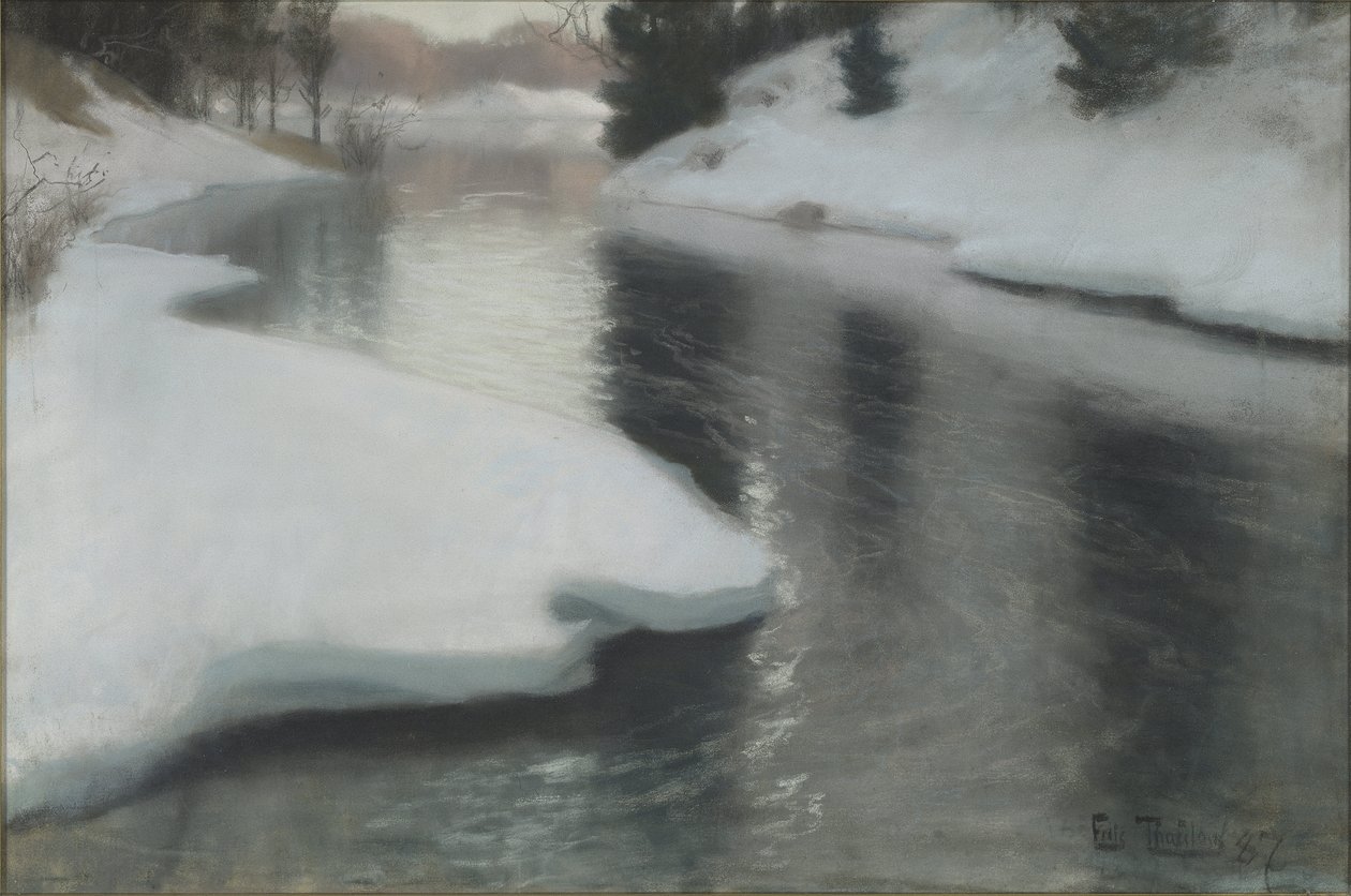 Deshielo de primavera de Frits Thaulow