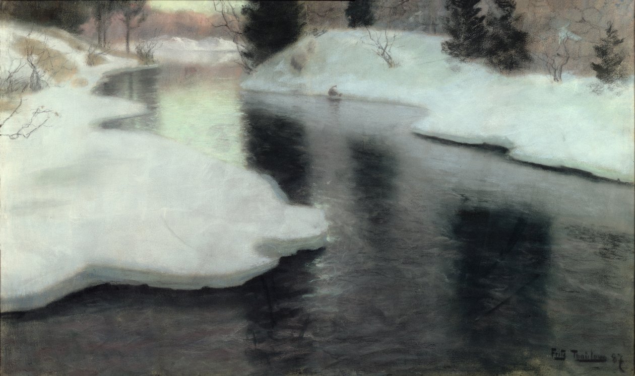 Deshielo: El río Lysaker de Frits Thaulow