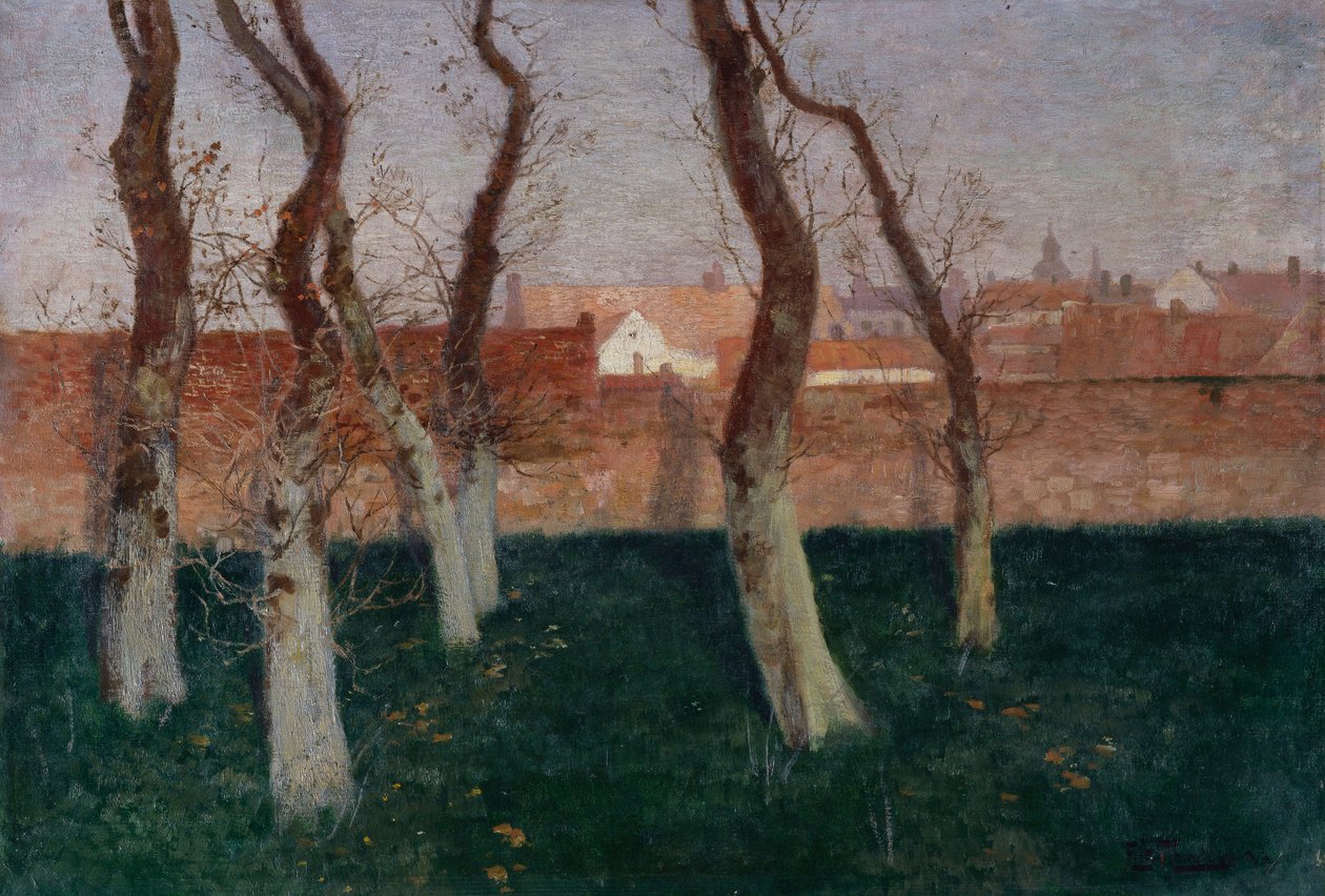 El Jardín Amurallado de Frits Thaulow