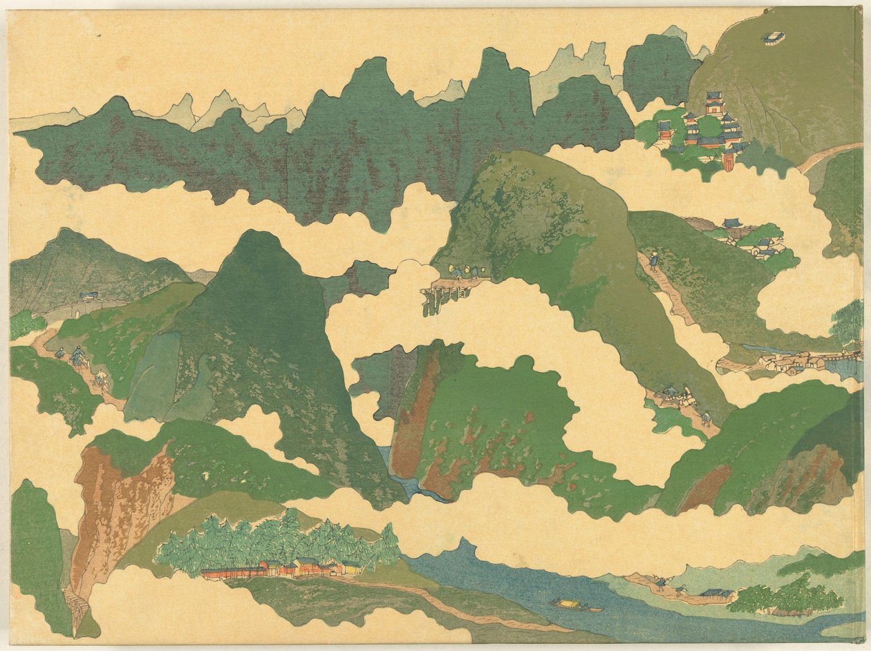 La parte del río Amarillo
Koga no maki (título en el objeto) de Fukuda Bisen