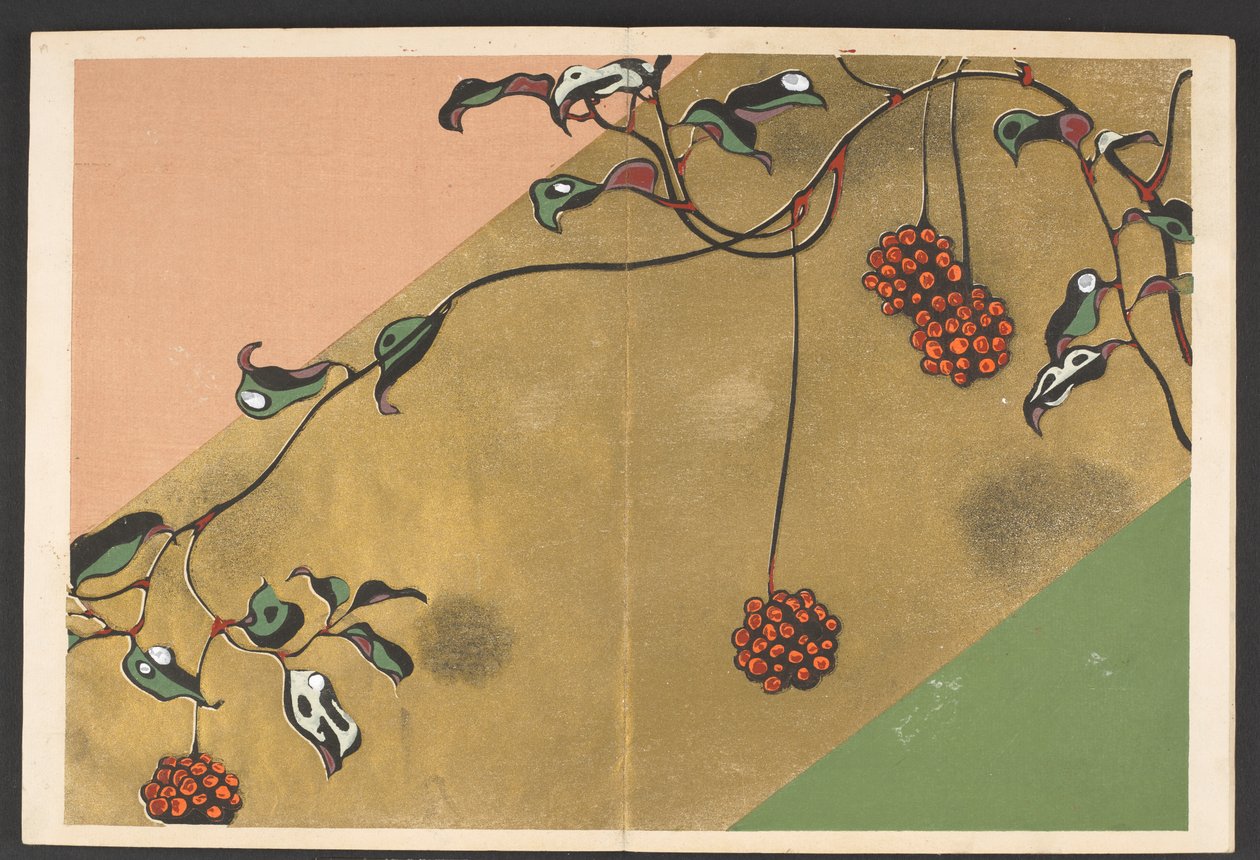 Shasei sôka môyô, Patrones de plantas y flores de la vida de Furuya Korin