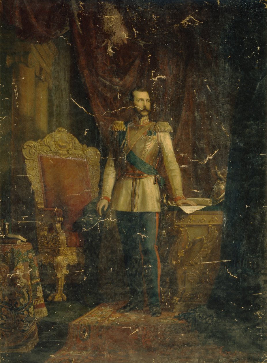 Retrato del Emperador Alejandro II de Fyodor Martynovich Reichert