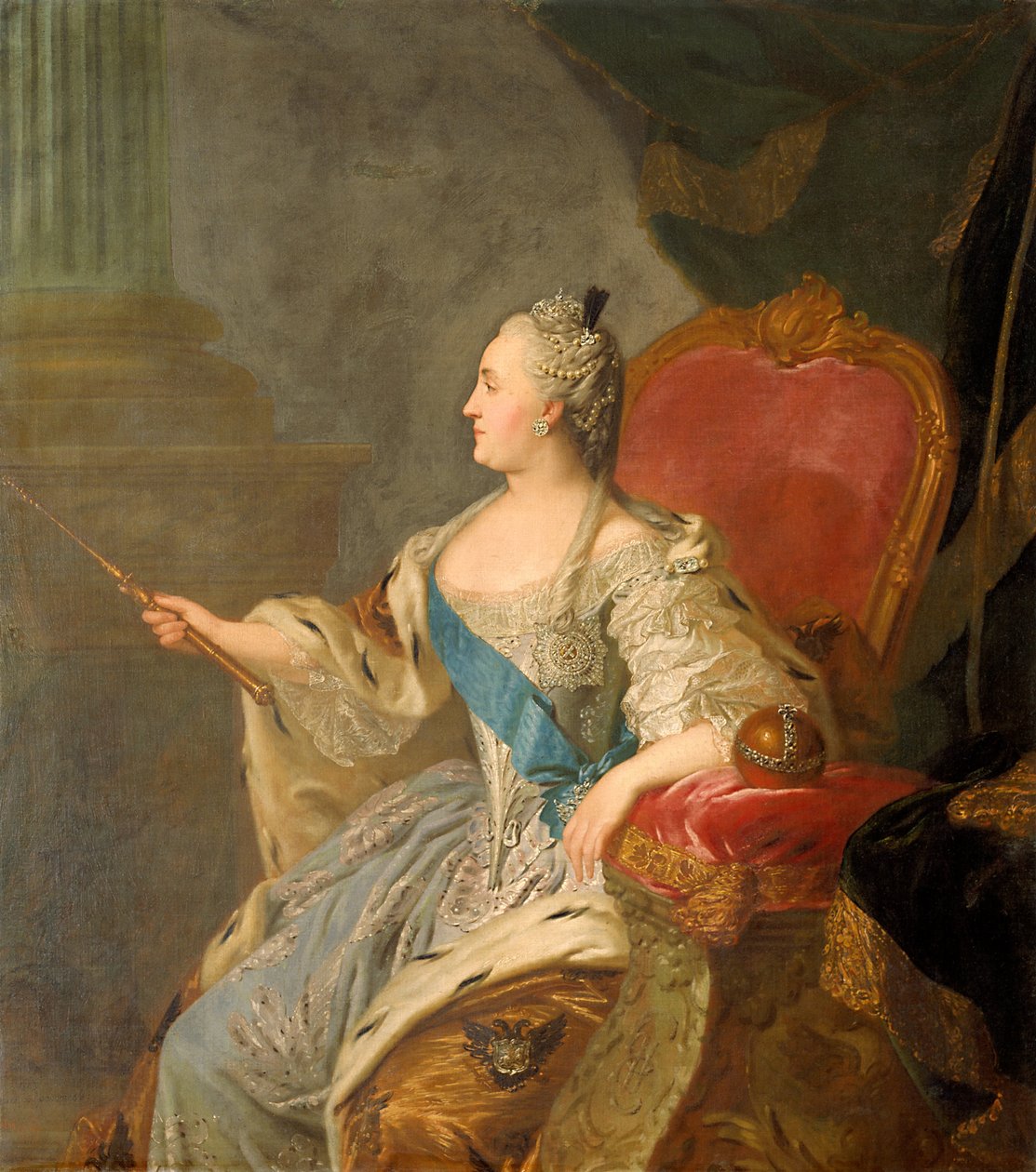 Ruso: "Retrato de Catalina II " Retrato de Catalina II de Fyodor Rokotov