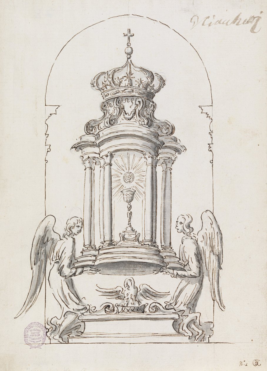 Diseño para una Puerta de Tabernáculo a ser Ejecutada en Bronce de G B C