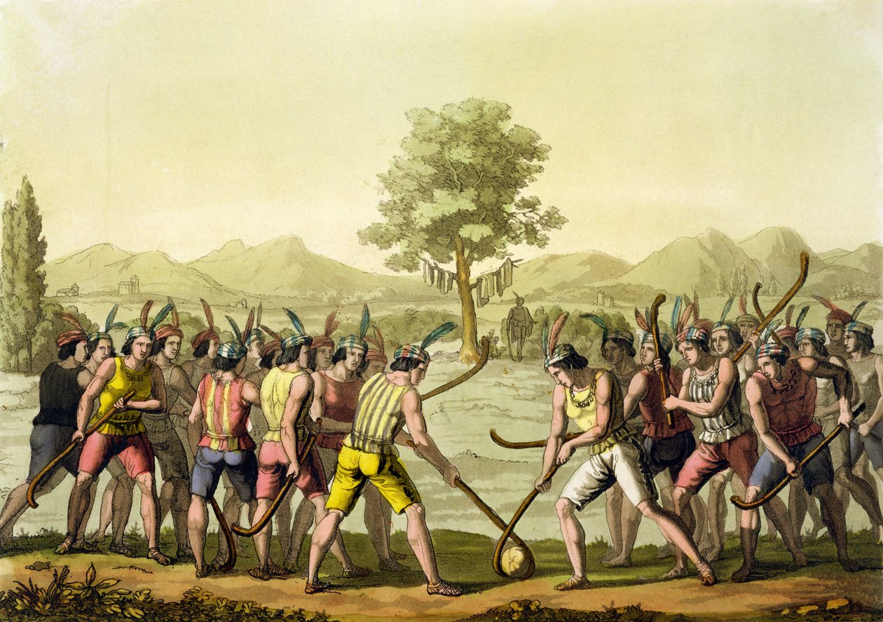Indios jugando Ciueca, Chile, de 