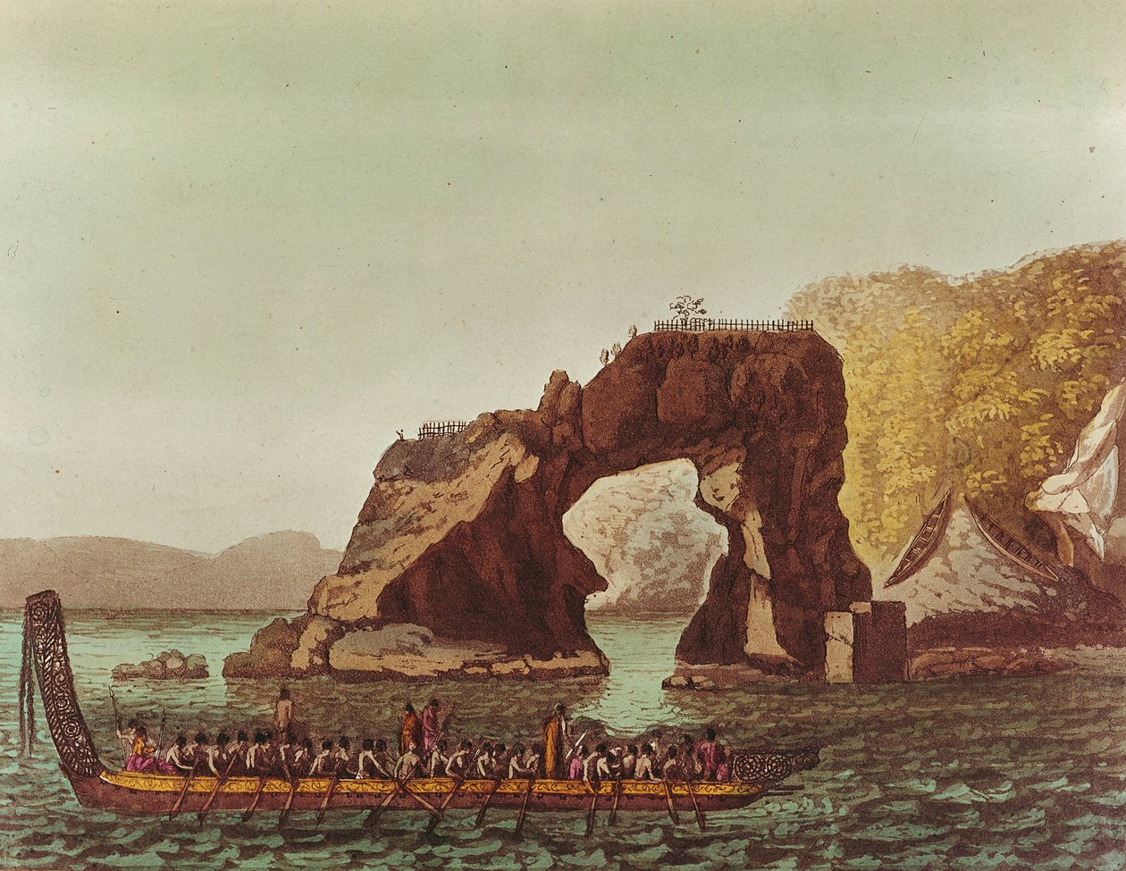 Una canoa nativa de G. Castellini